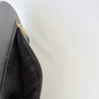 Chanel CC Logo Caviar Skin Trifold Wallet Black Leather Zipper Medium