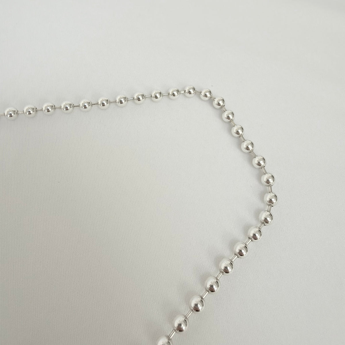 Gucci Vintage Boule Popcorn Necklace Toggle Sterling Silver 925 Women's 15 inches With Pouch