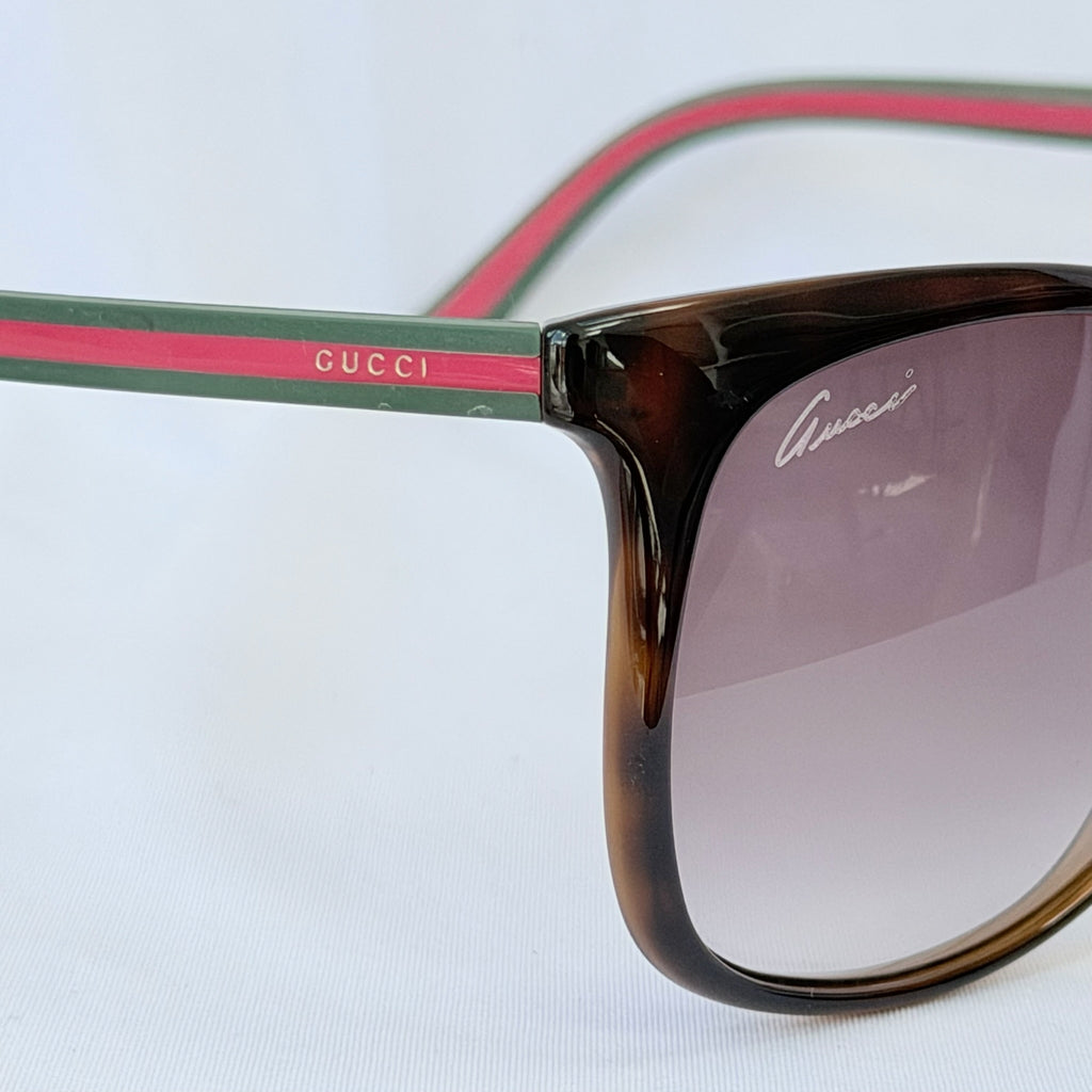 Gucci Cat Eye Black Green Red GG 3649/S 56mm Women’s sunglasses