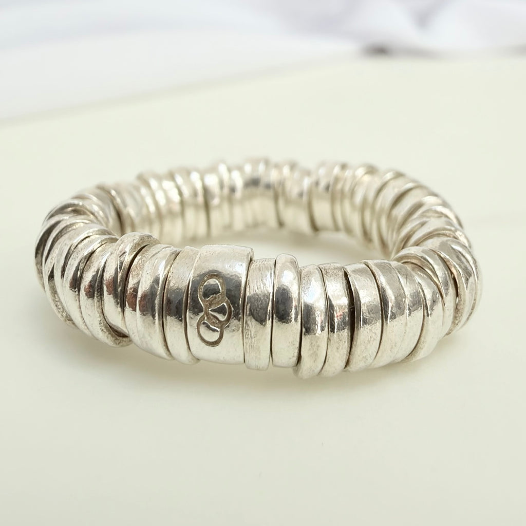 Links Of London Sweetie Rings Sterling Silver 925 Elasticated Adjustable Size N, 54mm