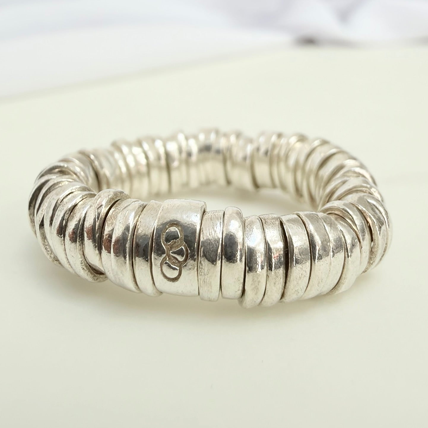 Links Of London Sweetie Rings Sterling Silver 925 Elasticated Adjustable Size N, 54mm