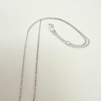 Gucci Heart Butterfly Charm Sterling Silver 925 Women's Necklace 17.5-19” With Packaging