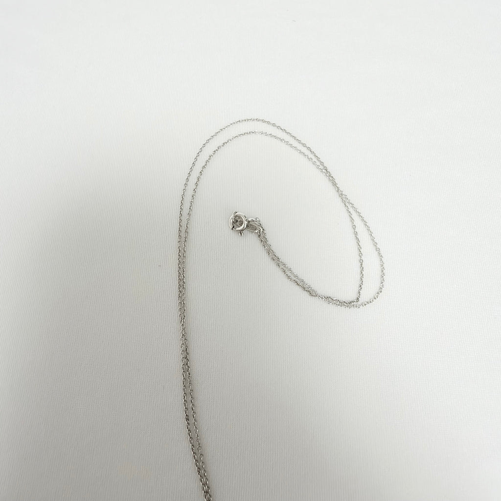Tiffany&Co. Return to Tiffany Medium Heart Women's Necklace Silver 925 Sterling 19 inches With Pouch