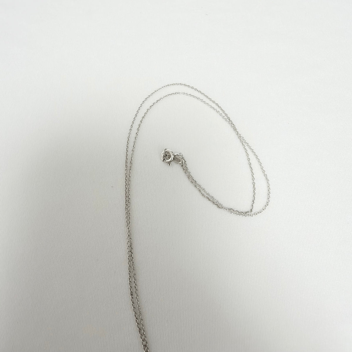 Tiffany&Co. Return to Tiffany Medium Heart Women's Necklace Silver 925 Sterling 19 inches With Pouch