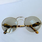 Prada Retro 70’s Style Round Oval Brown Tortoiseshell Sunglasses PR 55TS