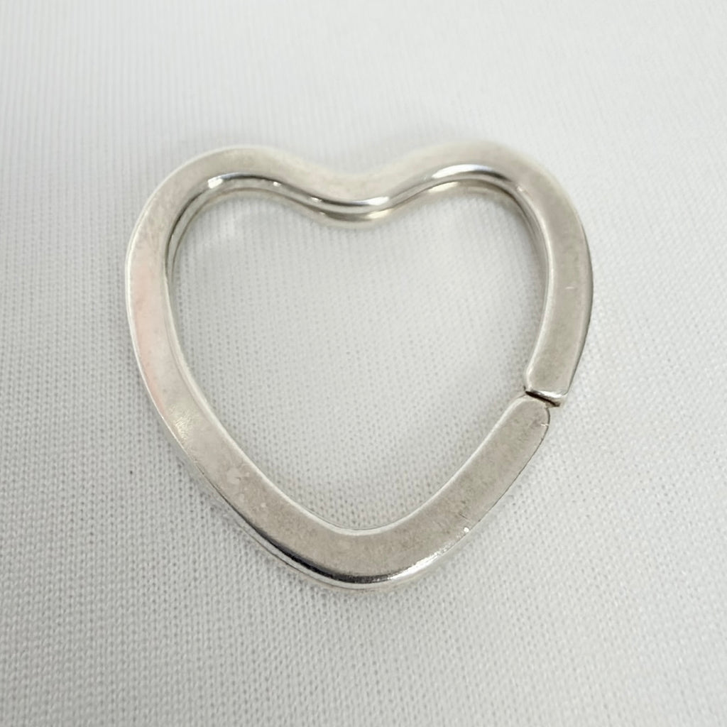 Tiffany&Co. Open Heart Key Ring Sterling Silver 925