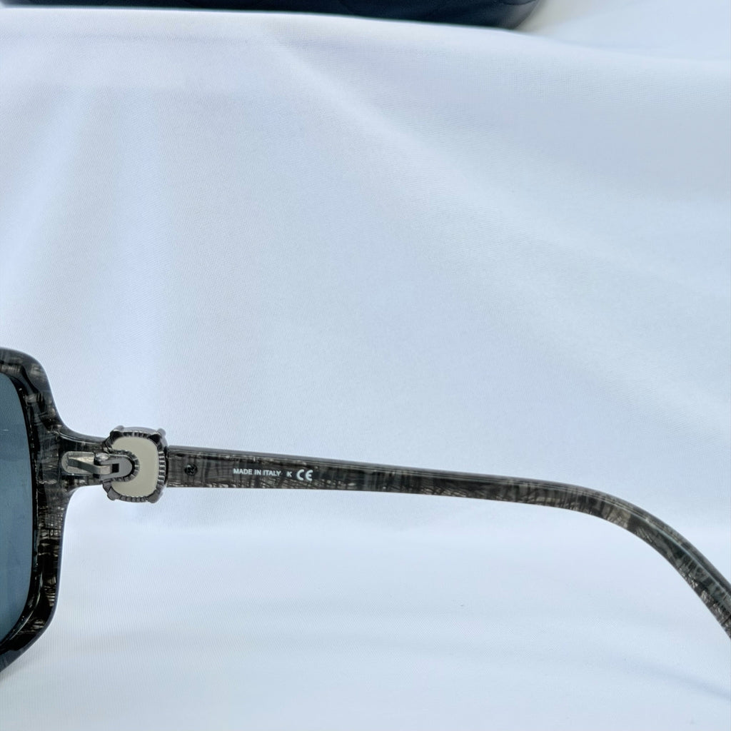 CHANEL Black/Grey Frame Gradient Tint Oversize CC Sunglasses-5174 With case