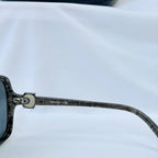 CHANEL Black/Grey Frame Gradient Tint Oversize CC Sunglasses-5174 With case
