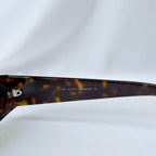 Vintage Gucci GG 2451/S Brown Tortoiseshell Silver Retro Skinny Unisex Sunglasses
