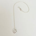 Authentic Tiffany & Co. Elsa Peretti Small Eternal Circle Sterling Silver 925 Necklace With Packaging 16 Inches