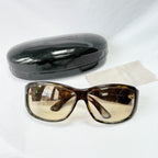 Gucci GG 2592/S Vintage Brown Tortoiseshell Rectangular Women’s Sunglasses With Case