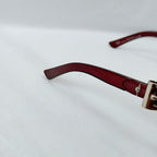 Vintage Gucci GG 3006/S "Queen Bow" Buckle Oversized Butterfly Burgundy sunglasses