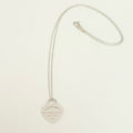 Authentic Tiffany & Co. Return to Tiffany Small Heart Women's Necklace 925 Sterling Silver 16.5 inches