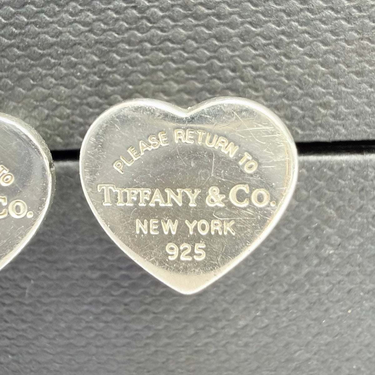 Tiffany & Co. 925 Sterling Silver 925 Mini Heart Stud Earrings Women With Packaging