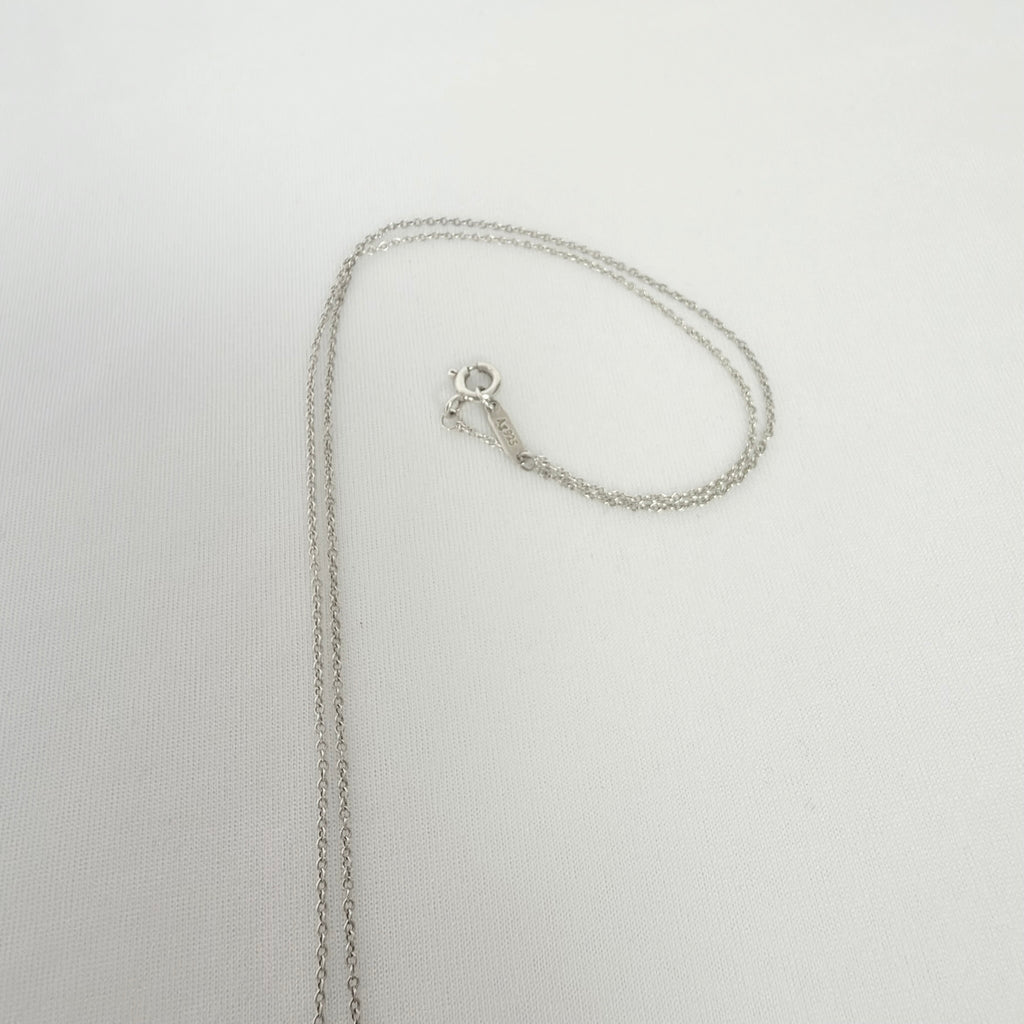 Tiffany & Co. Return to Mini Double Black Heart Women's Necklace 16 Inches Sterling Silver 925
