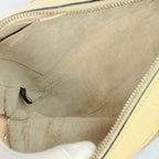 Authentic Gucci GG Bree Cream Leather Brown Canvas Crossbody Women's Bag With Dust bag