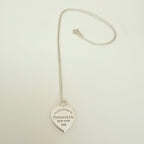 Tiffany & Co. Return to Tiffany Small Heart Women's Necklace 925 Sterling Silver 17.5 Inches