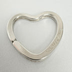 Tiffany&Co. Open Heart Key Ring Sterling Silver 925