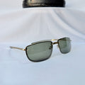 Vintage Y2K Gucci GG 1691/S Polarised UV400 Rectangular Green/Gold Sunglasses With Case