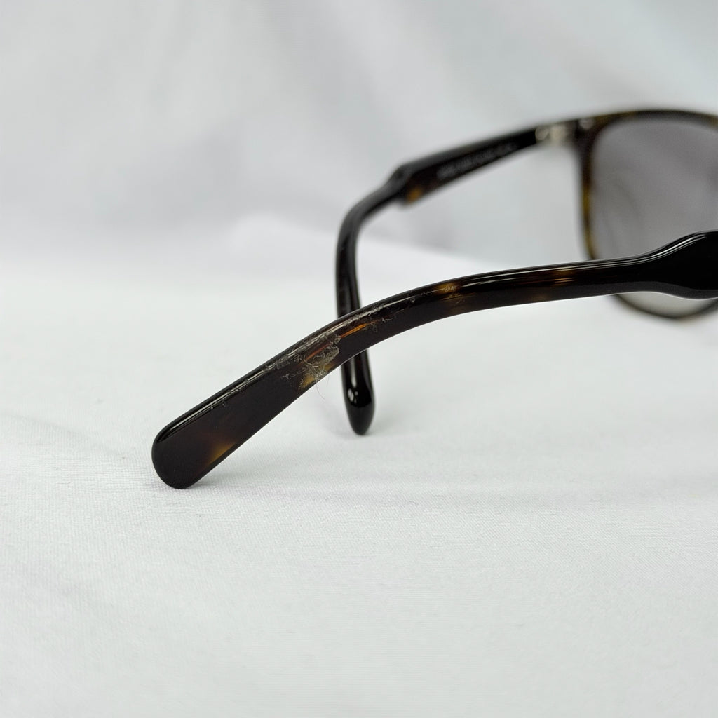 Authentic Prada Brown Tortoiseshell Oval Round Cat Eye Women Sunglasses With Case