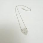 Gucci Heart Trademark Pendant Sterling Silver 925 Women’s Necklace 48cm With Packaging