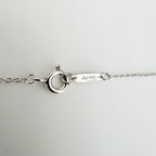 Tiffany & Co. Return to Mini Double Blue Heart Women's Necklace 16 Inches Sterling Silver 925