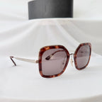 Prada PR 57US Catwalk Cinema Red Tortoiseshell Irregular Oversized Square Sunglasses