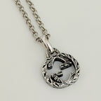 Authentic Gucci Interlocking GG Aged Sterling Silver 925 Necklace With Pouch