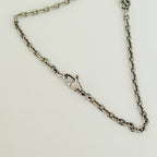 Authentic Gucci interlocking G chain Sterling Silver 925 Red Heart Necklace 19.5 Inches With Packaging