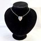 Authentic Gucci Heart Trademark Pendant Sterling Silver 925 Women’s Necklace 48cm With Packaging