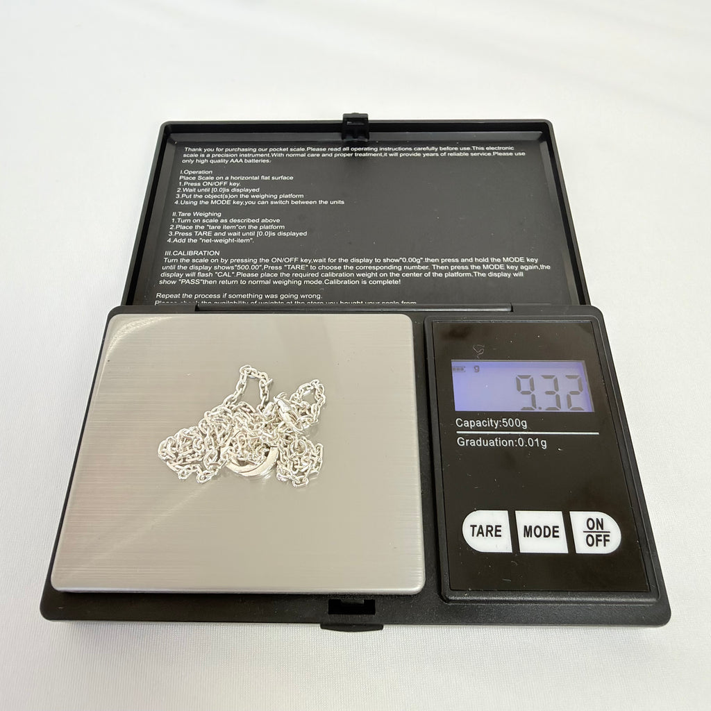 Gucci Interlocking GG Pendant Sterling Silver 925 Necklace 19 Inches With Packaging