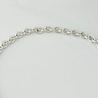 Authentic Tiffany & Co. Sterling Silver 925 Oval Pendant Choker Necklace With Packaging 15 inches