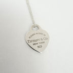 Tiffany & Co. Return to Tiffany Small Heart Necklace 925 Sterling Silver 18 Inches With Packaging