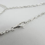 Gucci Interlocking GG Pendant Sterling Silver 925 Necklace 19 Inches With Packaging