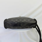 Vintage Gucci Black GG Monogram Canvas/Leather Small Crossbody Handbag