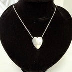 Gucci Heart Trademark Pendant Sterling Silver 925 Women’s Necklace 48cm With Packaging