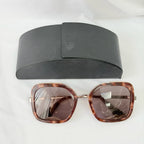 Prada PR 57US Catwalk Cinema Red Tortoiseshell Irregular Oversized Square Sunglasses