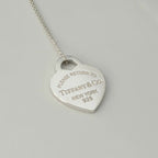 Tiffany & Co. Return to Tiffany Medium Heart Women’s Necklace Silver 925 Sterling 19 inches