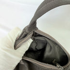 Prada Vintage Tessuto Black Nylon Re-edition 2000 Mini Hobo Zip Handbag