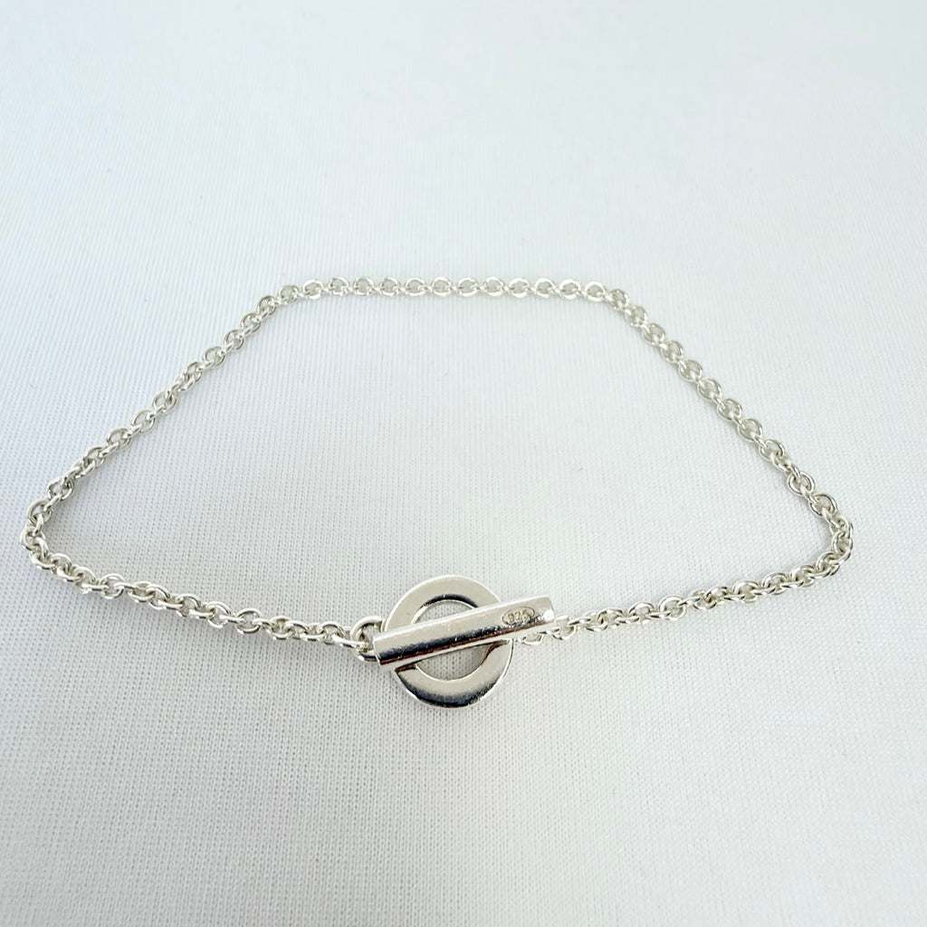 Links Of London Sterling Silver 925 T-bar Bracelet 7 Inches