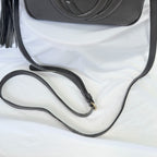 Gucci Black Grained Leather Soho Disco Small Women’s Crossbody Shoulder Handbag. Repaired