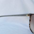 Prada Cat Eye Square Metal Corners Women's Sunglasses Blue Marble SPR 01O With Packaging