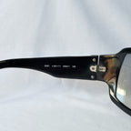 CHANEL Vintage Black Butterfly Quilted Temples Sunglasses 5061 With Case