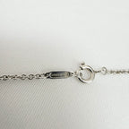 Tiffany&Co. Vintage Double Stacking Heart Sterling Silver 925 Necklace With Pouch