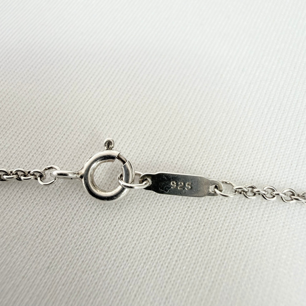 Tiffany&Co. Vintage Double Stacking Heart Sterling Silver 925 Necklace With Pouch