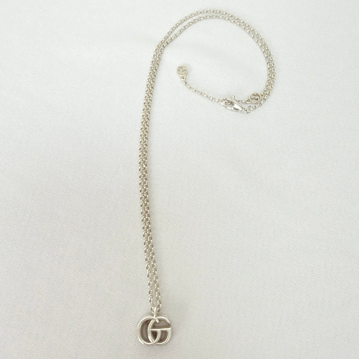 Gucci GG Marmont Sterling Silver 925 Necklace 38/42cm With Packaging
