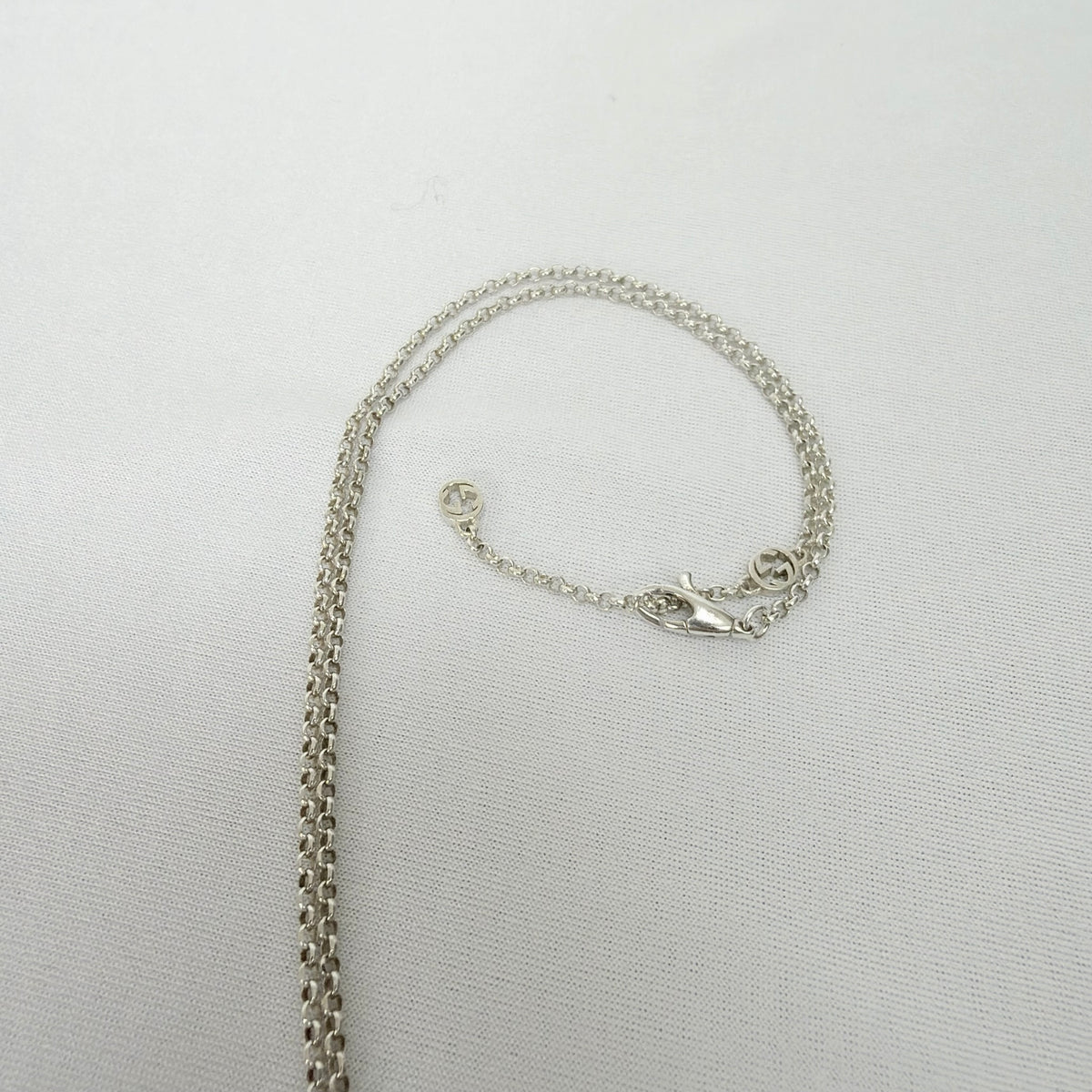 Gucci GG Marmont Sterling Silver 925 Necklace 38/42cm With Packaging